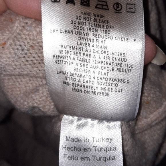 SEE BY CHLOÈ Wool Knit Dress Mini Jumper Pockets Tan Black White Sparkle XS S - Picture 8 of 11